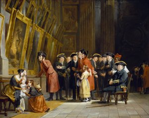 A brit hadsereg és haditengerészet veteránjainak találkozója, akik Horatio Nelson (1758-1805) alatt szolgáltak: A Chelsea lakói (piros ruhában) és a Greenwich Kórház lakói (kékben) a Greenwich Kórházban található tengeri festménygalériát látogatják meg.