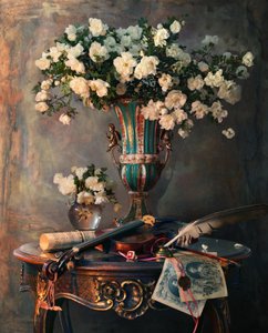 Elegáns rózsák és hegedű alkotó: Andrey Morozov