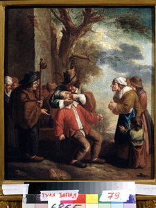 ""A foghúzó vagy fájdalom"" (Fogorvos. Fájdalom (Az öt érzék sorozatból) Andries Dirksz Both (1608-1641) festménye 17. századi Állami Művészeti Múzeum Tula Oroszország