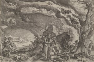 Boszorkányok szombatra készülődve, kb. 1610. alkotó: Andries Stock