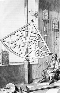 Illusztráció a "Johannis Hevelii Machinae coelestis pars prior"-ból, Isaak Saal metszete. alkotó: Andrzej Stech