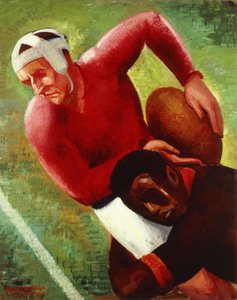 Football Move; Focijáték, 1925 körül (olaj, vászon)