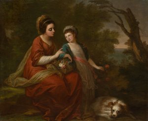 Mrs. Hugh Morgan és a lánya alkotó: Angelica Kauffmann