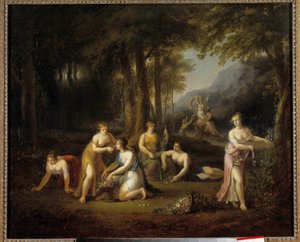 Angelica Kauffman (1740-1807) Plútó eltávolítása Proserpine festménye 18. század. Dim 0,40 x 0,56 m Túrák a Szépművészeti Múzeumban alkotó: Angelica Kauffmann