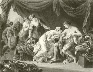 Mérget szívott ki Edward herceg sebéből hitvese, Eleanor alkotó: Angelica Kauffmann