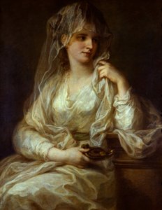 Portré egy hölgyről mint Vesta Szűzről – Angelika (Angelica) Kauffmann (1741-1807) festménye, olaj, vászon alkotó: Angelica Kauffmann