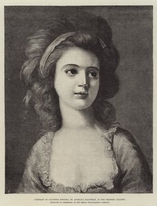 Potocka grófnő portréja, a Drezdai Képtárban alkotó: Angelica Kauffmann
