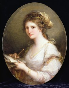 Hölgyportré, esetleg önarckép (olaj, réz) alkotó: Angelica Kauffmann