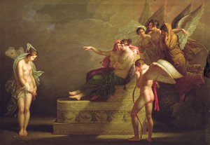 Jelenet az Amour és Psyche legendájából alkotó: Angelica Kauffmann
