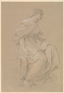 Ülő nő tanulmánya alkotó: Angelica Kauffmann