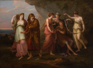 Telemachus és Calypso nimfái, 1782