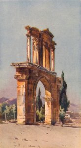 Hadrianus boltíve, Athén (színes litó)