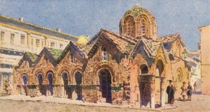 Panagia Kapnikari templom, Athén (fekete litó)
