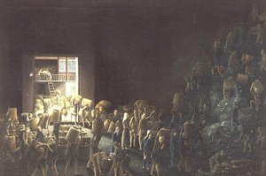 Teásládák töltése; és teagyártás az első eljárásban, 1820 körül (egy pár) 1820 körül