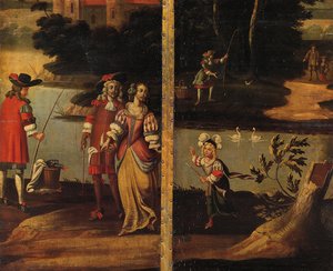 Négyszeres kétoldalas képernyő, 1700 körül