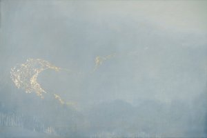 Light, 2022 (olaj és aranylevél vászonon)