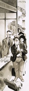 Egy nyaraló a vámon áthaladva alkotó: Angus McBride