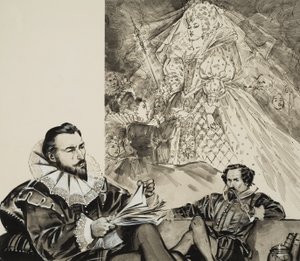 Tündérkirálynő (gouache, papír) alkotó: Angus McBride