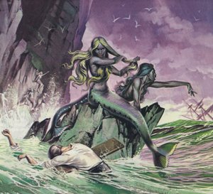 Sellők (színes litográfia) alkotó: Angus McBride