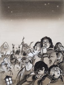 Szilveszter 999-ben (gouache, papír) alkotó: Angus McBride