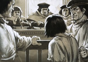 A foglyok nem számíthattak kegyelemre a rettegett Csillagkamara bíróságától. alkotó: Angus McBride