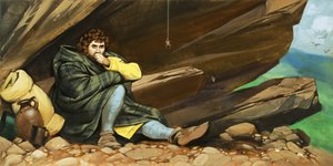 Robert Bruce és a pók alkotó: Angus McBride