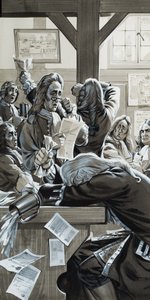 A déltengeri buborék (gouache, papír) alkotó: Angus McBride