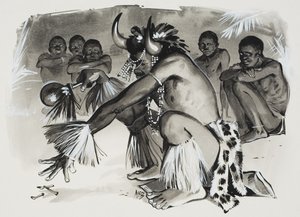 Boszorkánydoktor (gouache, papír) alkotó: Angus McBride