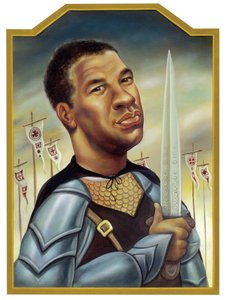 Denzel Washington, 2002 (akril, illusztrációs karton) alkotó: Anita Kunz