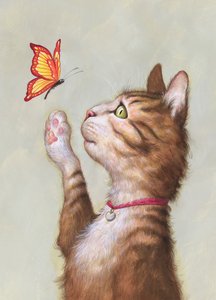 Eustace Tabby, 2019 (akril, illusztrációs karton, kiadatlan) alkotó: Anita Kunz