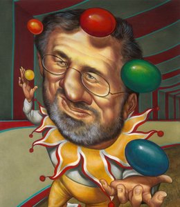 Steven Spielberg, 2000 (akril, illusztrációs karton)