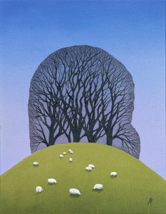 Dombtető juhokkal, 2017 alkotó: Anna Phillips
