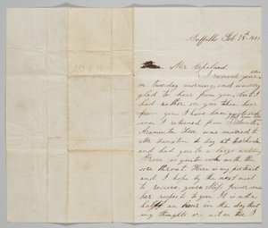 Levele John Copelandnek feleségétől, Anntől, 1861. február 18-án. alkotó: Ann Hurst Copeland