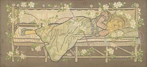 Sleeping Beauty (silk embroidery) alkotó: Ann MacBeth