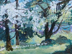 Blossom Trees, Paxton, 2021 (akril)