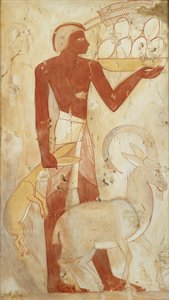 Falfestmény másolata, Horemheb 78. magánsírja, Théba, XX. század alkotó: Anna