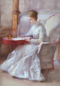 „Egy fehér író nő az íróasztalnál”, 1864-1930