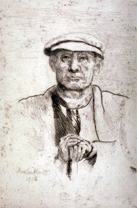"Öreg lapos sapkában", 1916.