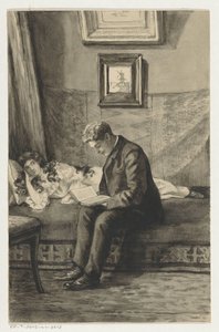 Fiatal férfi olvas a lánynak