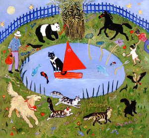 Hello Chloe, 2004 (akril) alkotó: Anna Pugh