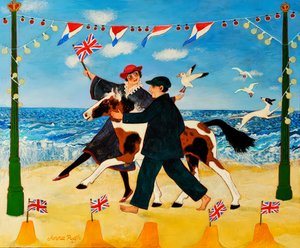 Jubileum a tenger mellett, 2011 (akril) alkotó: Anna Pugh