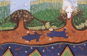 Vakond a dombon 2, 2016 (akril) alkotó: Anna Pugh