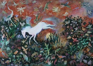 Holdugrás, 2018 (akril) alkotó: Anna Pugh