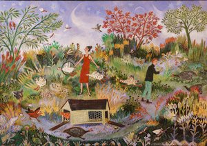 One Two Three, 2019 (akril) alkotó: Anna Pugh