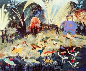 Party Time, 2010 (akril) alkotó: Anna Pugh