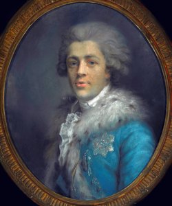 Potocki Ignác gróf (1750-1809) portréja. (Romai Ignác Franciszek Potocki gróf portréja). Anna Gault de Saint Germain (Rajecka) alkotása (kb. 1760-1832), pasztell, papír, 1784 körül. Lengyel művészet alkotó: Anna Rajecka Gault de Saint Germain