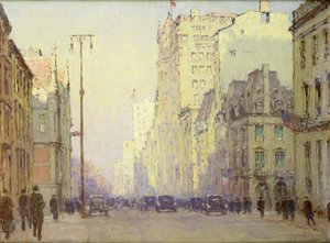 5. sugárút, az 57. utcánál, 1918 körül (olaj, vászon)