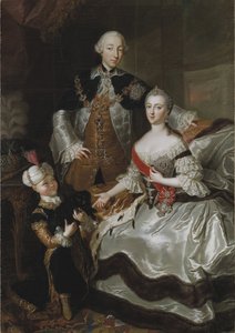 Pierre III Fiodorovitch, Empereur de Russie et Catherine Alekseivna (II. Katalin) – Pjotr Fjodorovics nagyherceg és Katalin Alekszejevna nagyhercegnő portréja, Lisiewska, Anna Rosina (1713-1783) alkotása. Olajfestmény alkotó: Anna Rosina Lisiewska