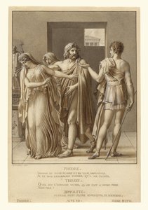 Phaidra visszautasítja Thészeusz ölelését alkotó: Anne-Louis Girodet de Roucy-Trioson