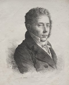 Litográfiai esszék gyűjteménye: MR portréja. Kupin a La Couperie-től alkotó: Anne-Louis Girodet de Roucy-Trioson